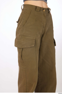 Sutton brown cargo wide leg pants casual dressed thigh 0008.jpg